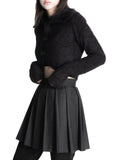 STRIPE PINTUCK PLEATS MINI SK