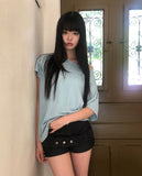 [Belt Set] Chiwell Micro Denim Shorts