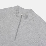 Boot Raglan Half Zip-Up Muscle Tee