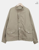Henro High Neck Vintage Overfit Bomber Jacket