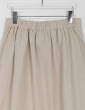 Necoco banding corduroy pintuck long skirt