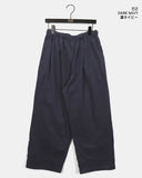 Thermal back pocket point wide cotton pants