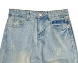 Fuwa Wash Denim Wide Pants
