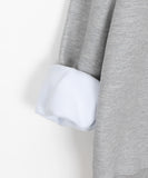 [unisex] Rosin half zip-up collar over brushed sweatshirt