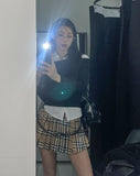 Laurent Check Silt Skirt