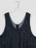 Maneko Button Denim Long One Piece