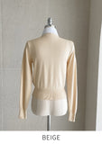 Meren Shirt Layered Knit Cardigan