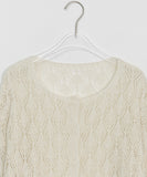 Moline Punching Crop Knit Cardigan
