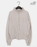 Lettering Patch Track Two Way Pile Zip-Up