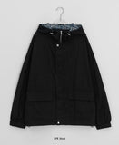 Canperry Check Cotton Hood Over Bomber Jacket