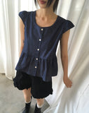 Haren Tiered Frill Banding Short Pants