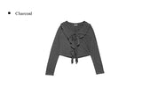 Ex Ribbon Ruffle Bolero Cardigan