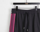 Lat tape line color matching wide training pants