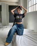 Bolide Washing Baggy Denim Pants