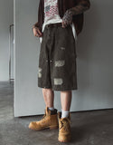 Aerin Damage Carpenter Bermuda Pants