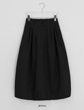Gilterno Pintuck Banding Balloon Long Skirt