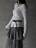 Lippy Collar Knit Cardigan