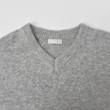 Wool Acrylic Blend V-neck Loose Fit Avant Knit