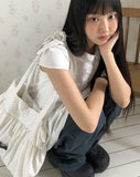 Happy Round Collar Puff Short Sleeve Mini One Piece