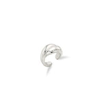 Plump Twist Silver Ear Cuff