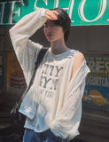 People See-through Hood Zip-up