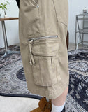 Coel Zip Cargo Bermuda Pants