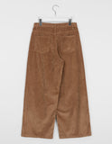 Nelkia color wide corduroy pants