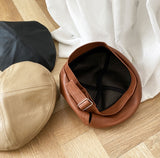 must leather beret