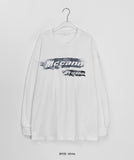 [unisex] Yando Lettering Over Long Sleeve Tee