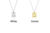 Volume Square H BAR Necklace L