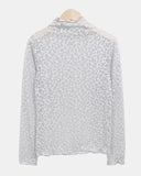 Nayu Flower Lace Polar Long Sleeve T-Shirt