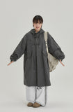 [BAONHAUS] Rubein Over Hood Long Field Jacket