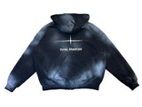Unisex Tie Dye Over Hooded Zip Up