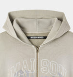 WASHED CROP HOOD ZIP-UP
