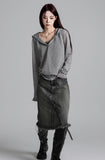 Hooded Eyelet Knitwear