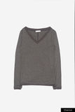 Panay sheer wide V-neck T-shirt
