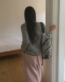 Conte Stripe Overfit Long Sleeve T-Shirt