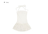 Seri Tube Top Frill Layered One Piece