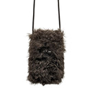 Chewy Shearling Fur Toggle Crossbody Bag