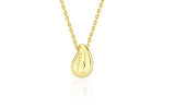 Champagne Full Moon Silver Mary Bowl Necklace