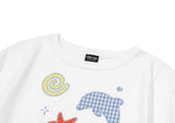 Dolphin Pop Crop Short Sleeve Tee