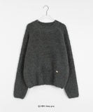 Bato Color Round Boucle Wool Knit
