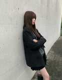 Empty Suede Frill Banding Mini Skirt