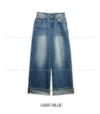 Et Wide Roll-up Denim Pants