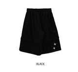 Scar embroidery bermuda pants