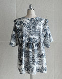 Helpful Summer Toile Short Sleeve Shorts Pajama Set
