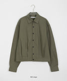 [unisex] Tsubaki Collar Button Crop Jacket