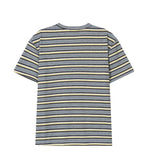 Roan Striped Henley Neck Short Sleeve Tee
