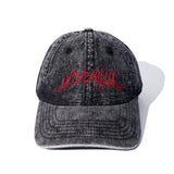 MASSMETAL LOGO WASHED DYING BALL CAP