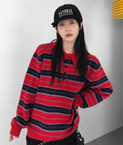 (WOOL) STRIPE PK KNIT